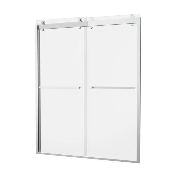 76 in. H x 60 in. W Framed Sliding Shower Door - HomeBeyond