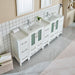 84" Double Sink Modern Bathroom Vanity Set with Ceramic Top & Free Mirrors – Large Storage Cabinet with 3 Side Cabinets VA3024-84 - HomeBeyond
