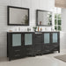 84" Double Sink Modern Bathroom Vanity Set with Ceramic Top & Free Mirrors – Large Storage Cabinet with 7 Drawers VA3036-84 - HomeBeyond