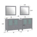 84" Double Sink Modern Bathroom Vanity Set with Ceramic Top & Free Mirrors – Large Storage Cabinet with 7 Drawers VA3036-84 - HomeBeyond