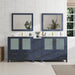 84" Double Sink Modern Bathroom Vanity Set with Ceramic Top & Free Mirrors – Large Storage Cabinet with 7 Drawers VA3036-84 - HomeBeyond