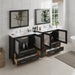84" Double Sink Modern Bathroom Vanity Set with Ceramic Top & Free Mirrors – Large Storage Cabinet with 7 Drawers VA3036-84 - HomeBeyond