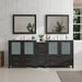 84" Double Sink Modern Bathroom Vanity Set with Ceramic Top & Free Mirrors – Large Storage Cabinet with 7 Drawers VA3036-84 - HomeBeyond