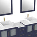 84" Double Sink Modern Bathroom Vanity Set with Engineered Marble Top & Free Mirrors – Large Storage Cabinet with 10 Drawers VA3130-84 - HomeBeyond