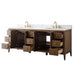 84" Freestanding Bathroom Vanity with Sink and Engineered Marble Top - HomeBeyond