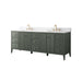 84" Freestanding Bathroom Vanity with Sink and Engineered Marble Top - HomeBeyond