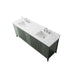 84" Freestanding Bathroom Vanity with Sink and Engineered Marble Top - HomeBeyond