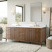 84" Freestanding Bathroom Vanity with Sink and Engineered Marble Top - HomeBeyond