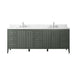 84" Freestanding Bathroom Vanity with Sink and Engineered Marble Top - HomeBeyond