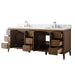 84" Freestanding Bathroom Vanity with Sink and Engineered Marble Top - HomeBeyond