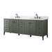 84" Freestanding Bathroom Vanity with Sink and Engineered Marble Top - HomeBeyond