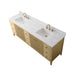 84" Freestanding Bathroom Vanity with Sink and Engineered Marble Top - HomeBeyond