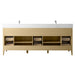 84" Freestanding Bathroom Vanity with Sink and Engineered Marble Top - HomeBeyond