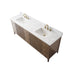 84" Freestanding Bathroom Vanity with Sink and Engineered Marble Top - HomeBeyond