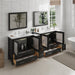 96" Double Sink Modern Bathroom Vanity Set with Ceramic Top & Free Mirrors – Large Storage Cabinet with 10 Drawers VA3036-96 - HomeBeyond