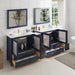 96" Double Sink Modern Bathroom Vanity Set with Ceramic Top & Free Mirrors – Large Storage Cabinet with 10 Drawers VA3036-96 - HomeBeyond