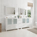 96" Double Sink Modern Bathroom Vanity Set with Ceramic Top & Free Mirrors – Large Storage Cabinet with 10 Drawers VA3036-96 - HomeBeyond