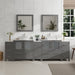 96" Double Sink Modern Bathroom Vanity Set with Engineered Marble Top & Free Mirrors – Large Storage Cabinet with 13 Drawers VA3130-96 - HomeBeyond