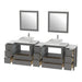 96" Double Sink Modern Bathroom Vanity Set with Engineered Marble Top & Free Mirrors – Large Storage Cabinet with 13 Drawers VA3130-96 - HomeBeyond