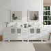 96" Double Sink Modern Bathroom Vanity Set with Engineered Marble Top & Free Mirrors – Large Storage Cabinet with 13 Drawers VA3130-96 - HomeBeyond