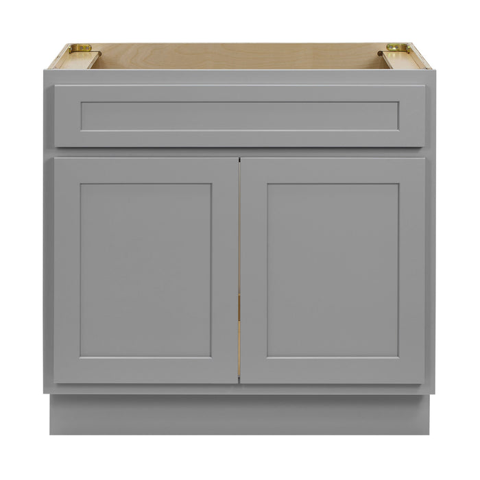 36" Bathroom Vanity Cabinet Without Sink - Two Drawer, Multiple Colors | HomeBeyond