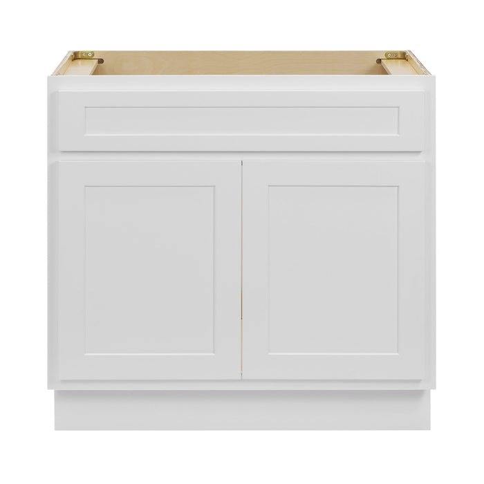36" Bathroom Vanity Cabinet Without Sink - Two Drawer, Multiple Colors | HomeBeyond
