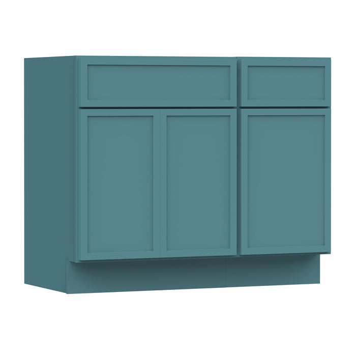 39" Modern Freestanding Birch & Plywood Bathroom Vanity Base Only – Shaker Style Storage Cabinet with 1 Drawer & 3 Soft-Closing Doors VA4124-151