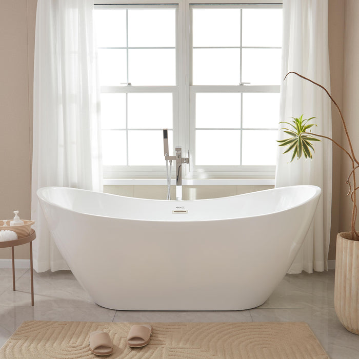 71" x 32” Freestanding Soaking Bathtub