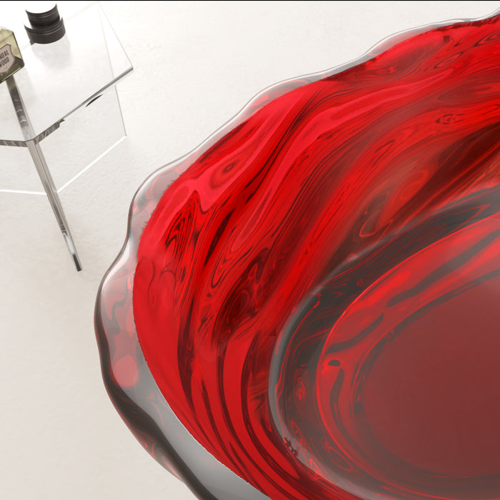 69” x 30” Oval Shaped Stone Resin Freestanding Bathtub, with Polished Chrome Pop Up Drain