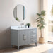 42” Single Sink Bathroom Vanity Cabinet with Engineered Marble Top - HomeBeyond