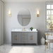 60” Single Sink Bathroom Vanity Cabinet with Engineered Marble Top - HomeBeyond