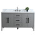 60” Single Sink Bathroom Vanity Cabinet with Engineered Marble Top - HomeBeyond