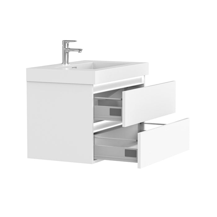 Annecy 24" Single Sink Wall-Mounted Bathroom Vanity Set - HomeBeyond