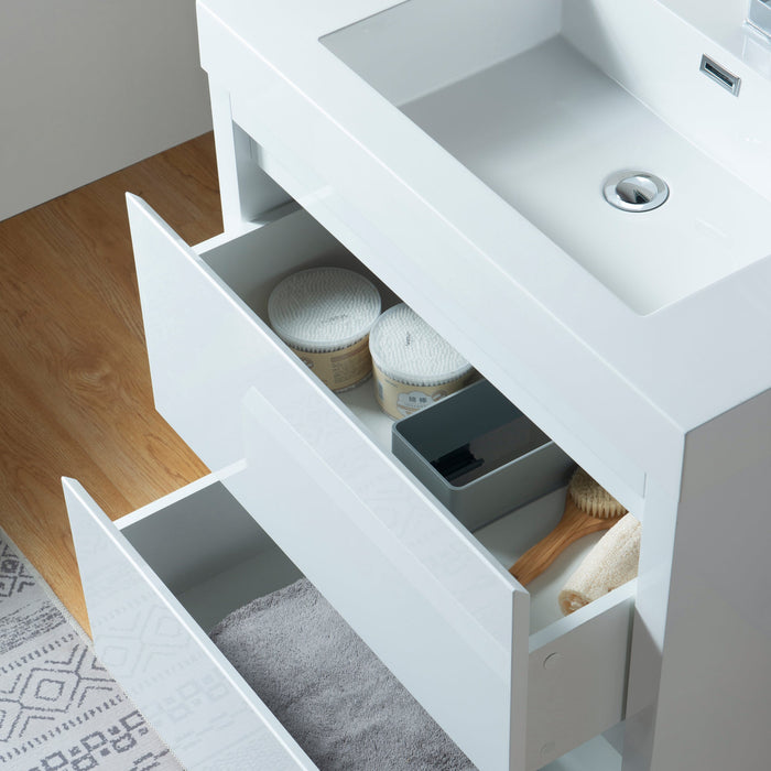 Annecy 30" Single Sink Floor-Standing Wall Mounted Bathroom Vanity Set - HomeBeyond