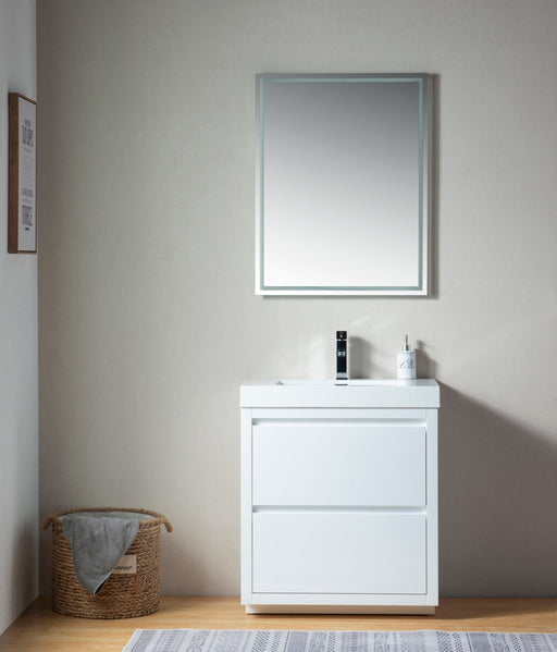 Annecy 30" Single Sink Floor-Standing Wall Mounted Bathroom Vanity Set - HomeBeyond