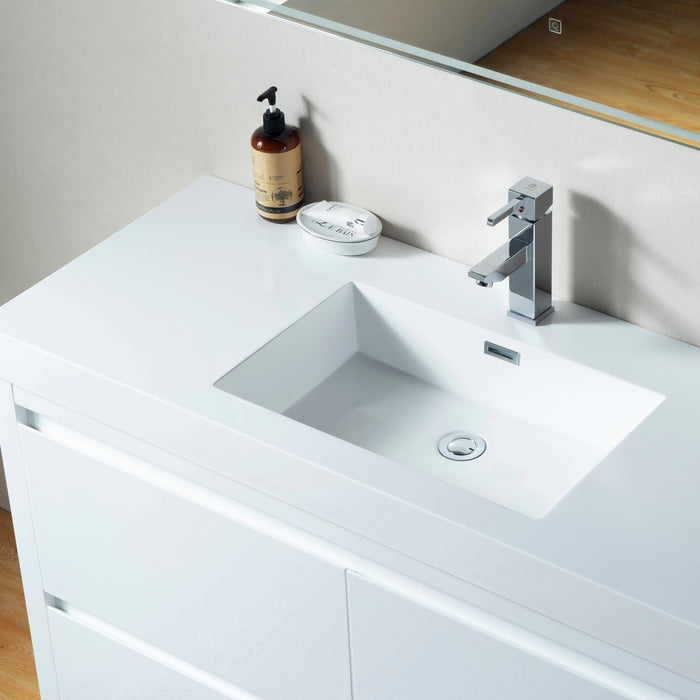 Annecy 48" Single Sink Floor-Standing Wall Mounted Bathroom Vanity Set - HomeBeyond