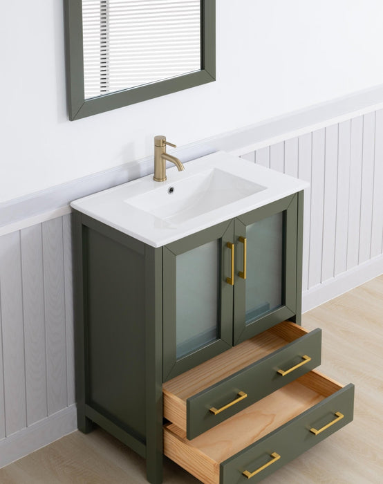 Brescia 30" Single Sink Bathroom Vanity Set and Mirror - HomeBeyond