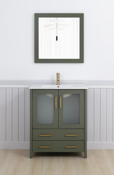 Brescia 30" Single Sink Bathroom Vanity Set and Mirror - HomeBeyond