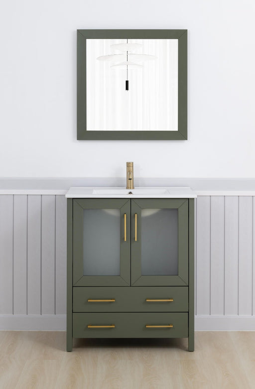 Brescia 30" Single Sink Bathroom Vanity Set and Mirror - HomeBeyond