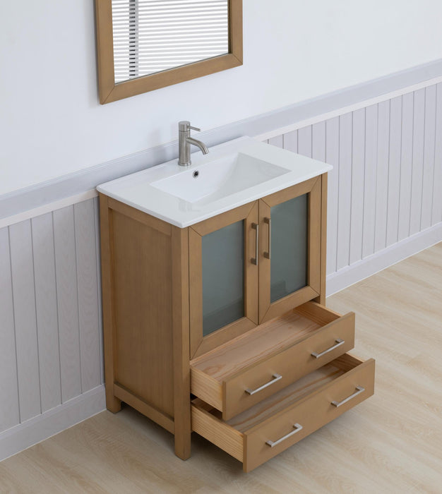 Brescia 30" Single Sink Bathroom Vanity Set and Mirror - HomeBeyond