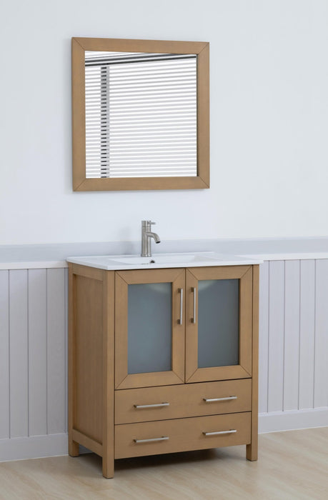 Brescia 30" Single Sink Bathroom Vanity Set and Mirror - HomeBeyond