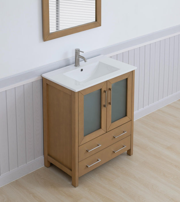Brescia 30" Single Sink Bathroom Vanity Set and Mirror - HomeBeyond