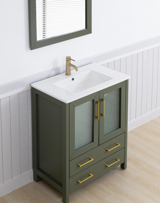 Brescia 30" Single Sink Bathroom Vanity Set and Mirror - HomeBeyond