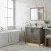 Brescia 36" Single Sink Modern Bathroom Vanity Set, 1 Shelf 2 Drawers Ceramic Top and Bathroom Cabinet with Free Mirror - HomeBeyond