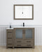 Brescia 48" Single Sink Modern Bathroom Vanity Set, 1 Shelf 5 Drawers Ceramic Top and Bathroom Cabinet with Free Mirror - HomeBeyond