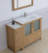Brescia 48" Single Sink Modern Bathroom Vanity Set, 1 Shelf 5 Drawers Ceramic Top and Bathroom Cabinet with Free Mirror - HomeBeyond