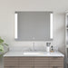 Large LED Lighted Bathroom Vanity Wall Mirror with Dual Touch Sensor and Bluetooth - HomeBeyond