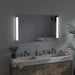 Large LED Lighted Bathroom Vanity Wall Mirror with Dual Touch Sensor and Bluetooth - HomeBeyond