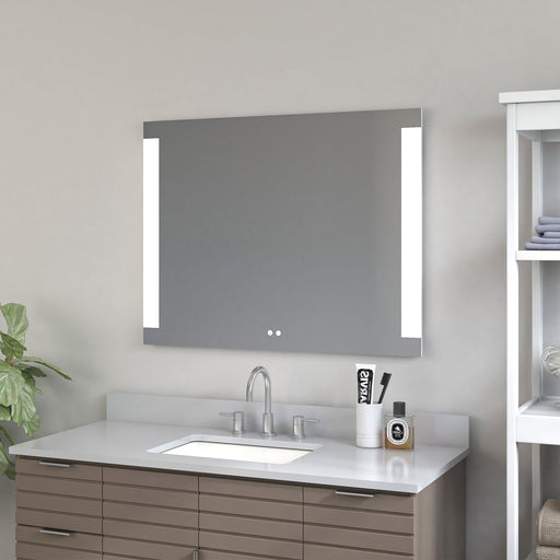 Large LED Lighted Bathroom Vanity Wall Mirror with Dual Touch Sensor and Bluetooth - HomeBeyond