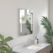 Large LED Lighted Bathroom Vanity Wall Mirror with Rock Switch - HomeBeyond
